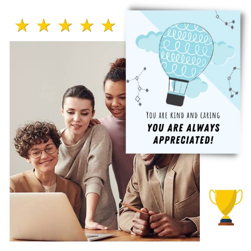 create appreciation group cards